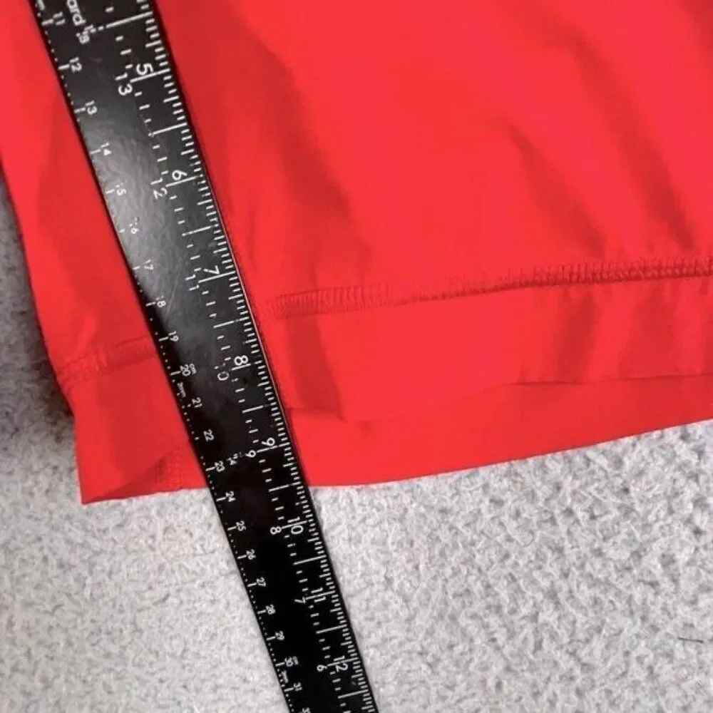 LULULEMON MENS SWIMMING TRUNKS RED SIZE M